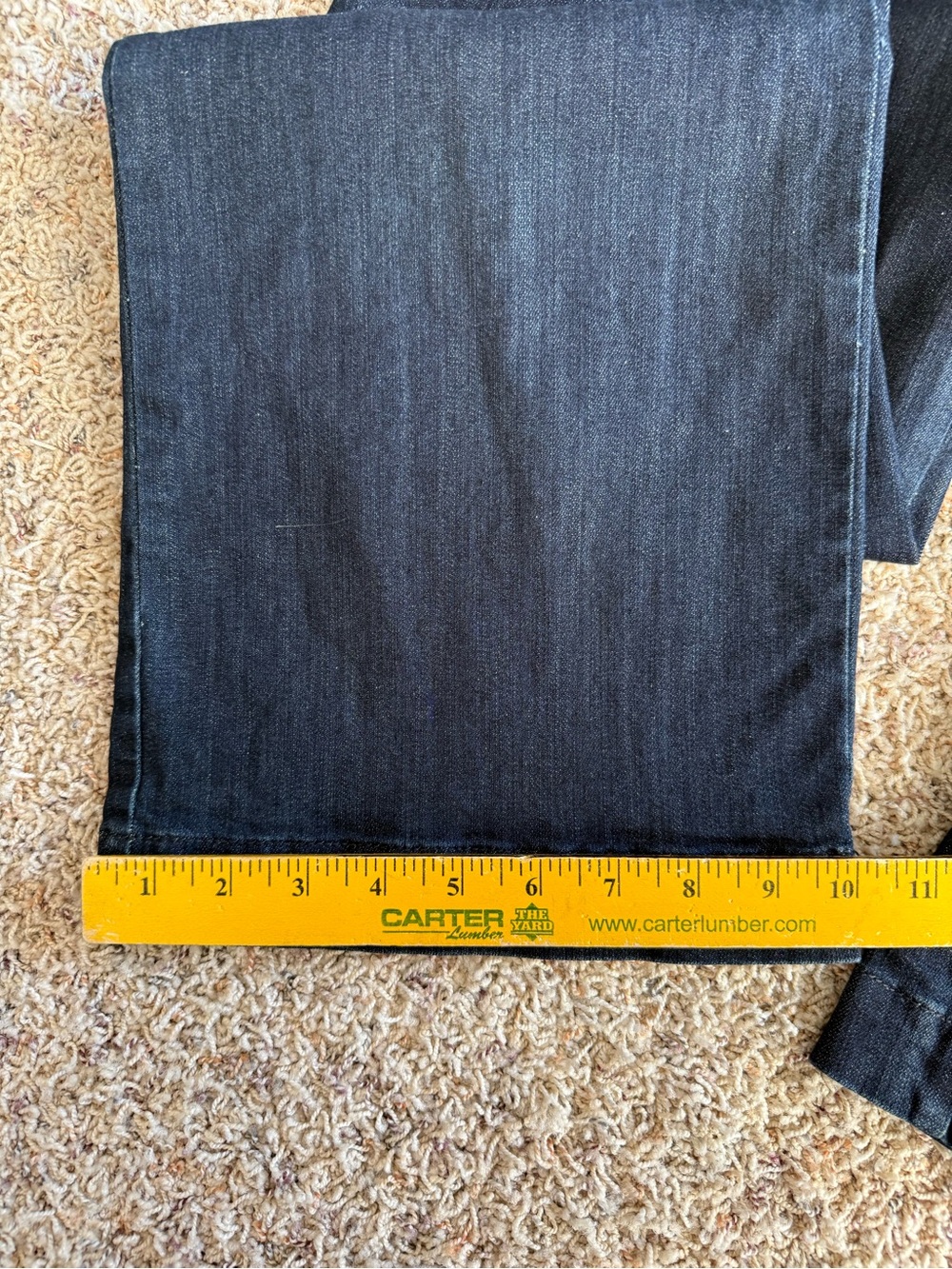 Talbots Womens Denim Wide Leg Trouser Jean 14 Dark Wash - Picture 11 of 14